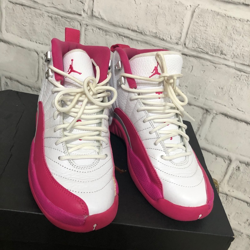 NIKE Air Jordan 12 Retro GG XII 12代情人節 白粉紅 喬丹 飛人 女鞋