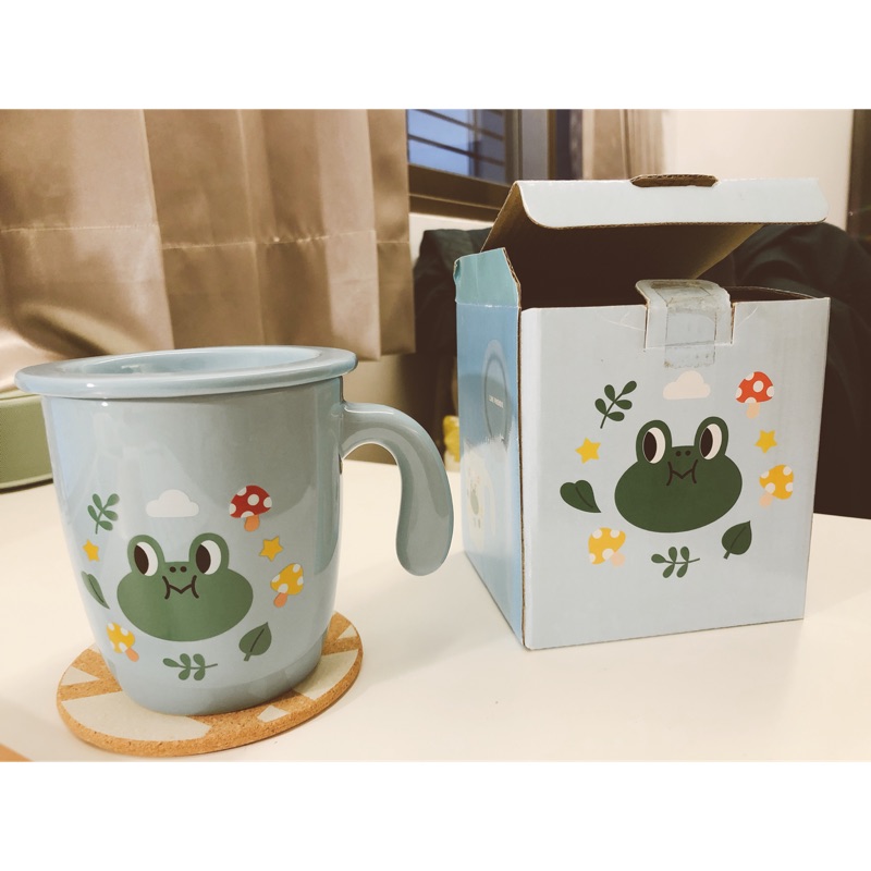 泰國🇹🇭7-11聯名 LINE FRIENDS 雷納德青蛙馬克杯  附贈兩用杯蓋