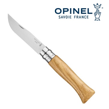 【法國OPINEL】No.9 不鏽鋼折刀 21cm/橡木刀柄『OPI_002424』