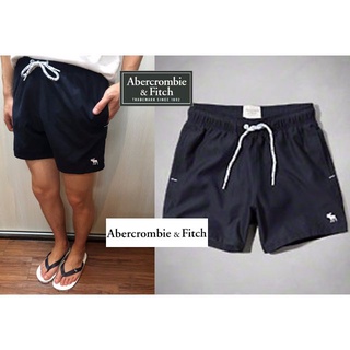 §上鉌嚴選 A&F Abercrombie&Fitch Campus Fit Swim Shorts 麋鹿海灘短褲-深藍