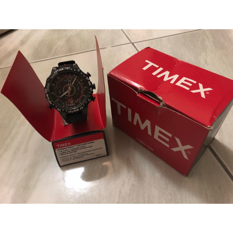 TIMEX IQ遠征羅盤系列多功能腕錶-45mm