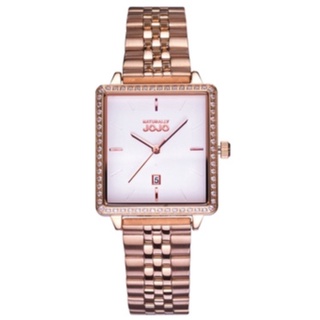 【高雄時光鐘錶公司】NATURALLY JOJO JO96975-80R 極簡風格方型時尚鋼帶錶 情人節禮物男錶女錶 錶