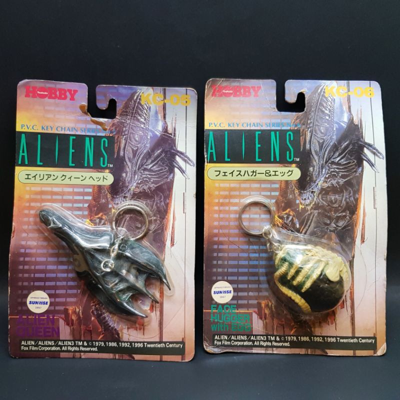 ⭐喔啦玩具店⭐異形 鑰匙圈 ALIEN ALIENS 異形蛋 頭型 吊飾 HOBBY 1997年 老玩具 玩具公仔