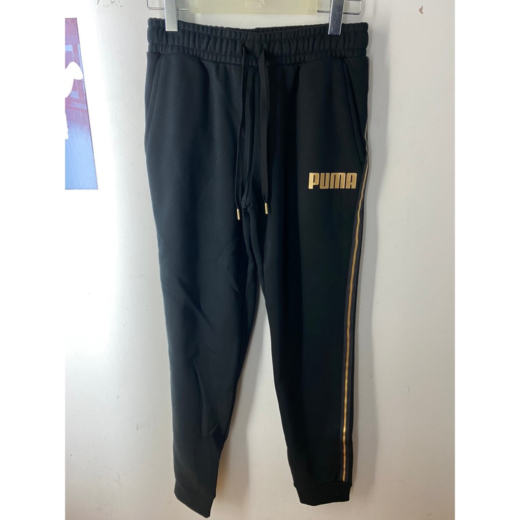 PUMA Metallic Nights 男 黑 休閒長褲 棉褲 穿搭 保暖 運動褲 58714201