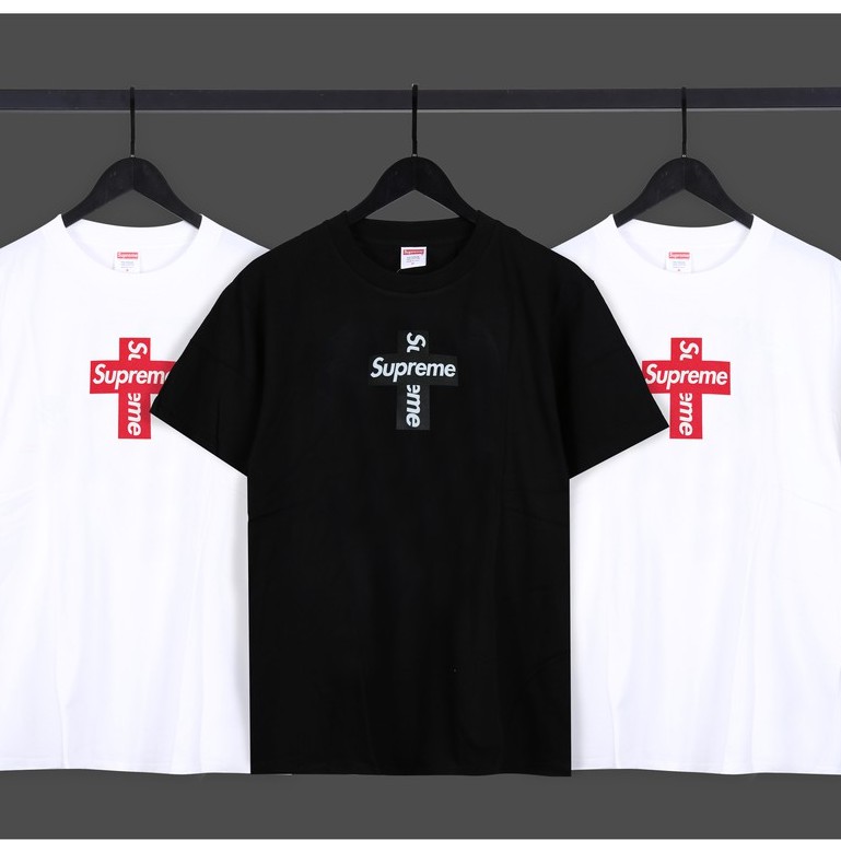 實拍Supreme 20FW Cross Box Logo Tee十字架Bogo圓領短袖短T T恤| 蝦皮購物