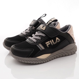 FILA頂級運動童鞋 輕量慢跑運動款 809V-077黑(中大童段)新品