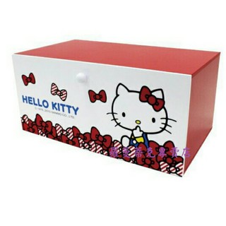 正版 木製 Hello Kitty 單抽桌上收納盒【羅曼蒂克專賣店】KT-0671
