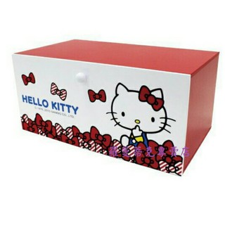 正版 木製 Hello Kitty 單抽桌上收納盒【羅曼蒂克專賣店】KT-0671