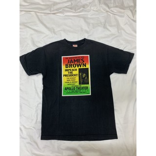 Supreme 絕版逸品 黑色短t-shirt James Brown 真品 M號