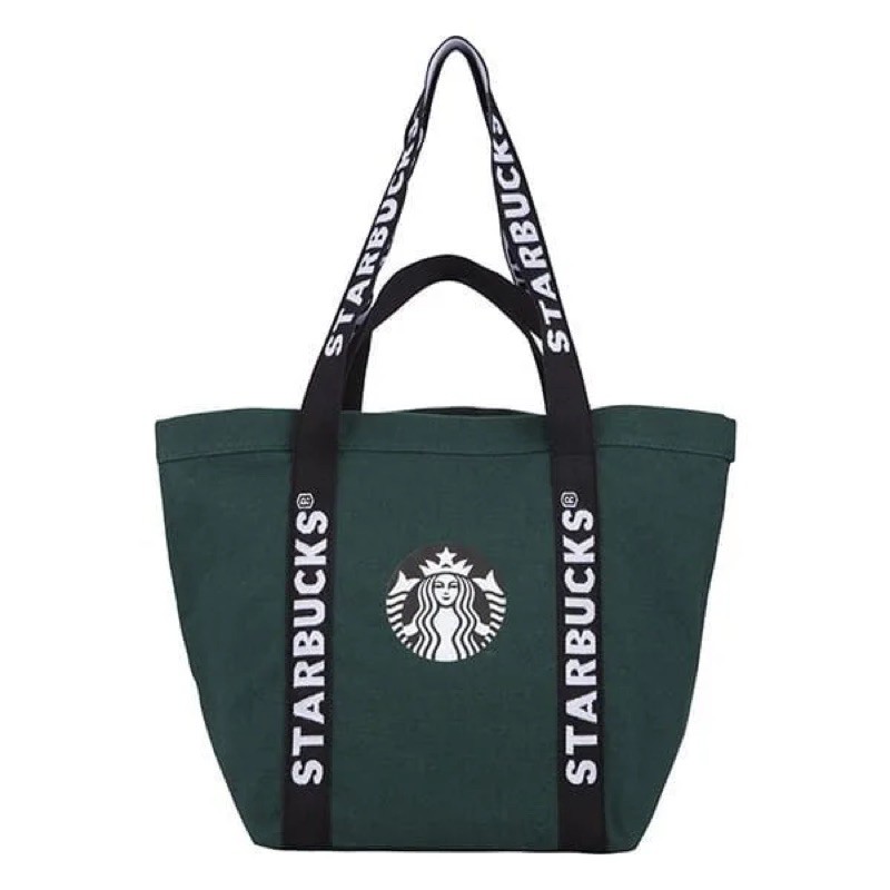 星巴克 STARBUCKS 星生活組 帆布袋 森林綠品牌風格提袋