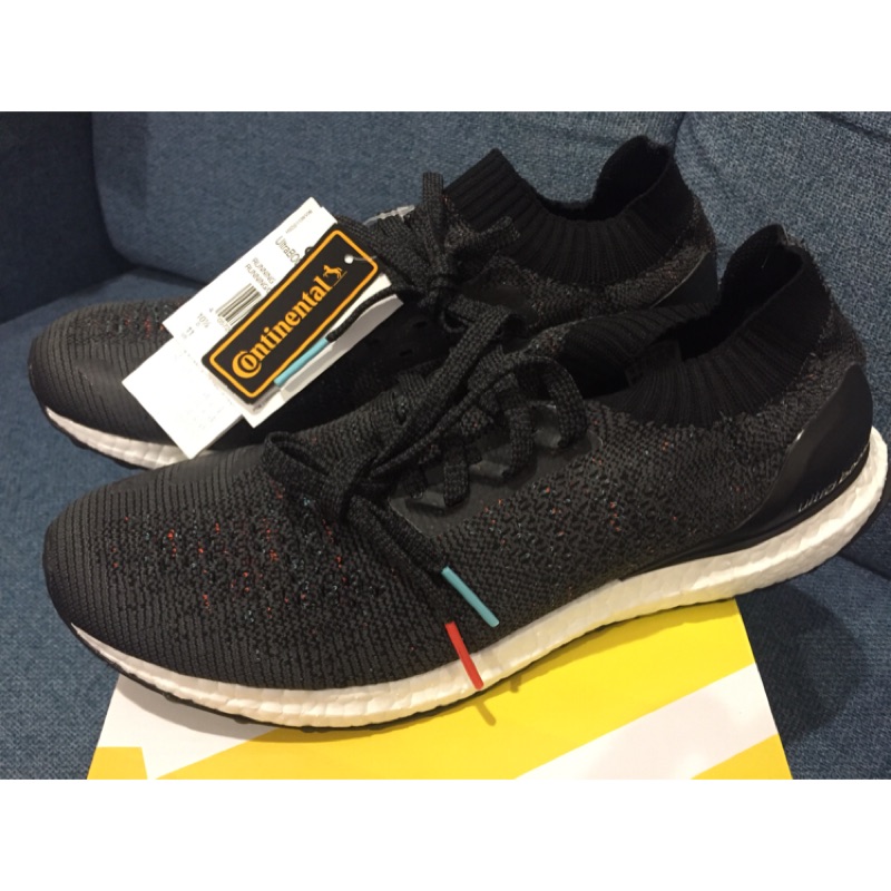 全新正品歐洲公司貨 adidas ultraboost uncaged 黑色 彩虹 馬牌底 us11