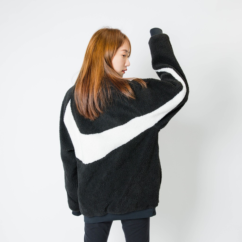 NIKE BIG SWOOSH BOA JACKET 搖粒絨大勾logo 防風保暖外套立領羔羊毛 NIKE BIG SWOOSH BOA JACKET 搖粒絨大勾logo 防風保暖外套立領羔羊毛