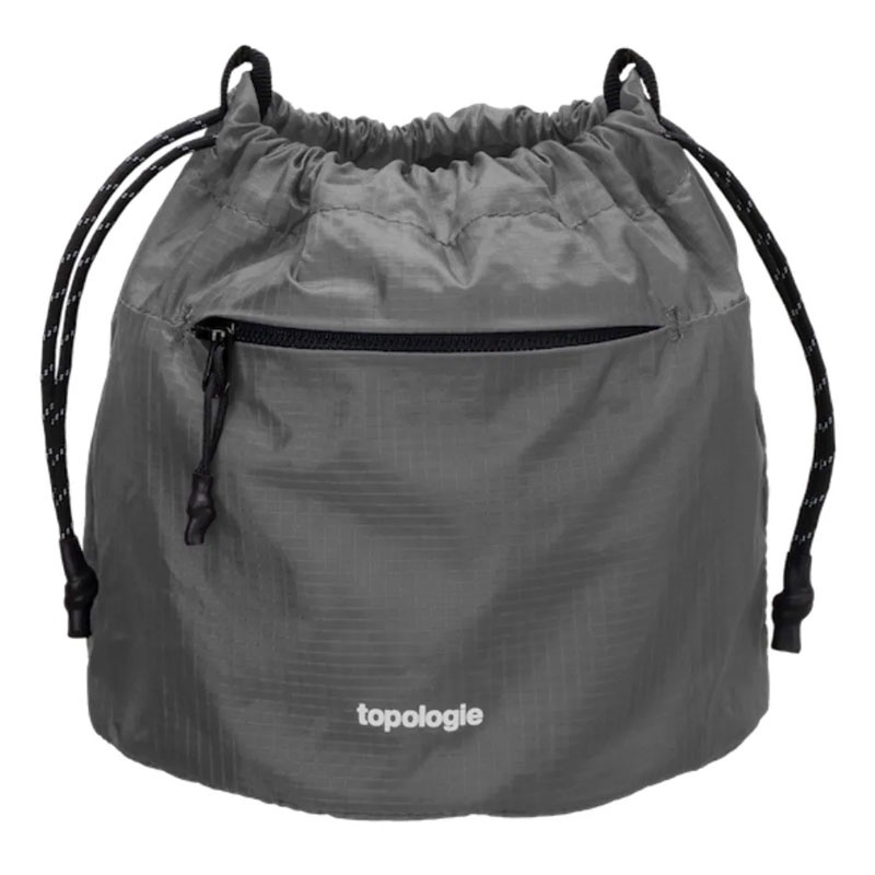 TOPOLOGIE Reversible Bucket 雙面抽繩 水桶包 側背包 (SLATE 灰色x沙色) 化學原宿