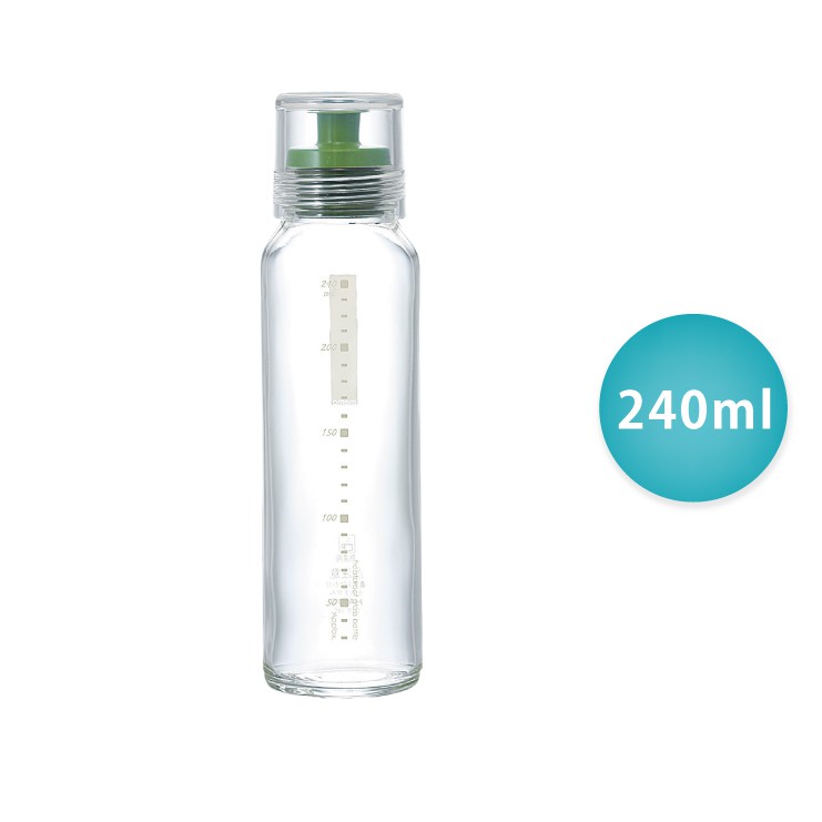 HARIO 斯利姆調味瓶–綠色 240ml／DBS-240G