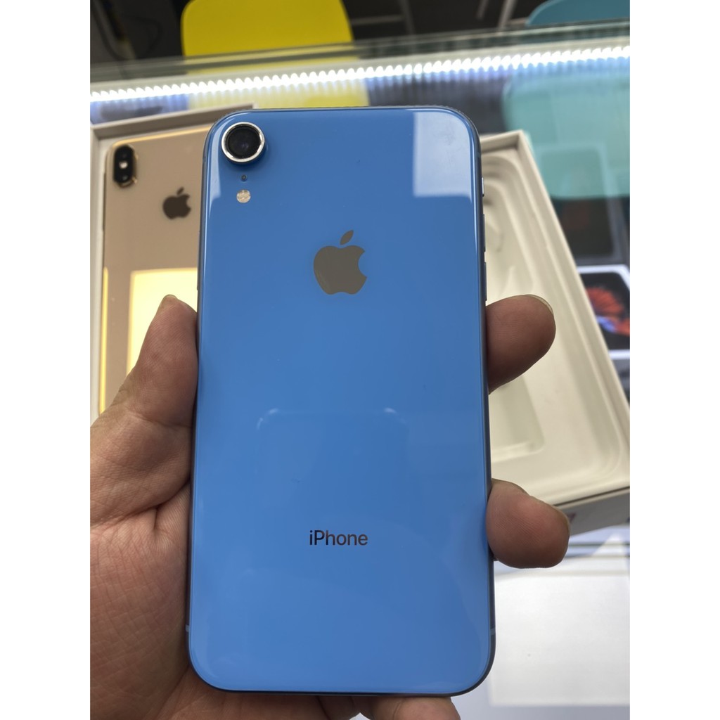Apple Iphone Xr 128g 藍色9成新有店面可面交中古apple 二手愛瘋 中古 蝦皮購物