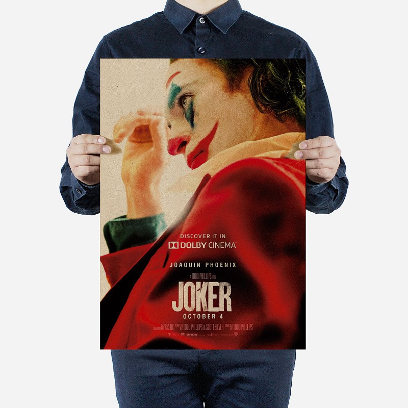 *達芬奇海報館* 【H1617】小丑(The Joker)DC漫威電影復古牛皮紙海報裝飾畫51x36