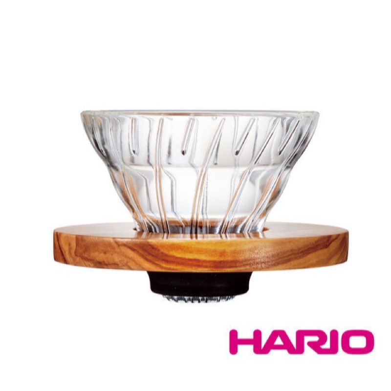我的咖啡時光 HARIO V60 橄欖木 VDG-01-OV VDG-02-OV 錐型玻璃濾杯 日本製 實木高質感