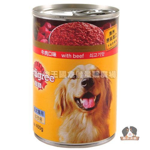 【寵物王國】Pedigree寶路狗食罐頭(牛肉口味)400g