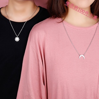 【COUPLE】💑💕新款拼圖情侶項鍊同款飾品一對刻字吊墜愛心男女鎖骨鏈