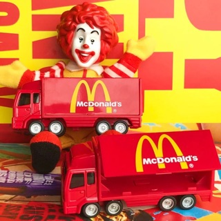 （少量）正版美式懷舊小汽車 MCDonald's麥當勞鷗翼貨櫃車 麥當勞貨車 模型