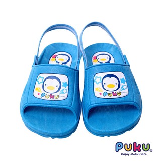 小饅頭**藍色企鵝 PUKU 學步拖鞋(P40502)