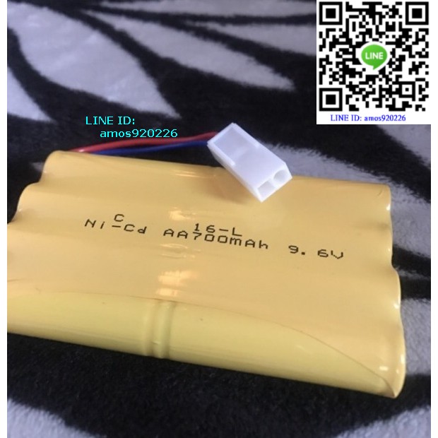 3號 AA 700mAh H型9.6v 小田宮接頭（一方一圓孔）充電電池