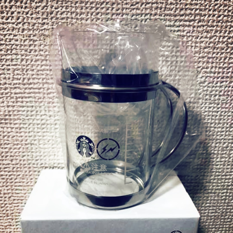 藤原浩Fragment Design x 星巴克Starbucks 玻璃咖啡杯