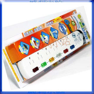 【臺灣製】電精靈 PSK-336B 電腦延長線 6開6插 9尺 (2.7米) 檢驗合格~