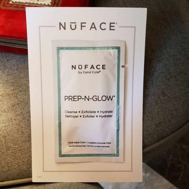 單片裝NuFACE Prep-N-Glow  cleaning wipes 晶亮煥膚棉卸妝去角質兩用