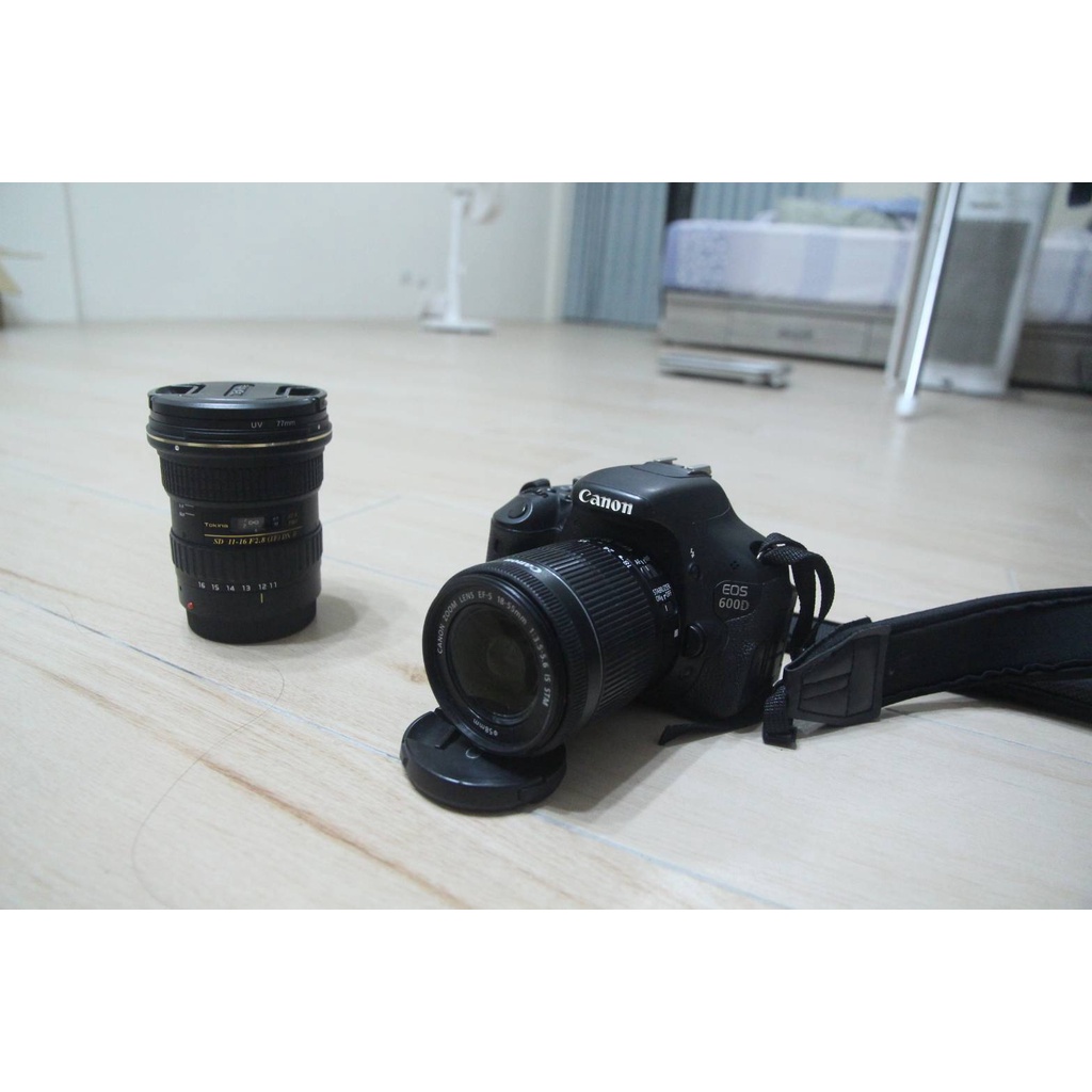 Canon 600D+18-55 kit鏡頭 + T116廣角鏡+ wifi記憶卡