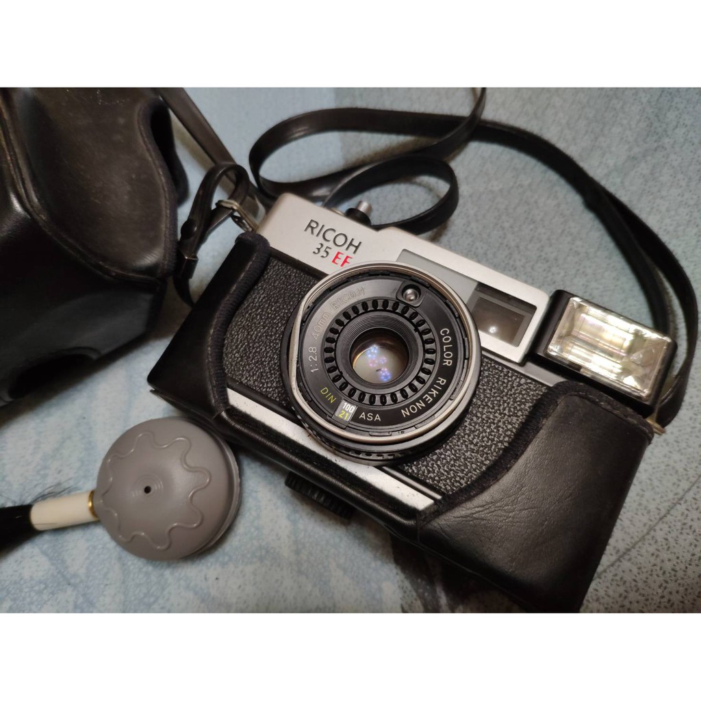 RICOH 35 EF 相機 鏡頭小凹 1981年代 收藏-道具-擺飾 全部當零件機出售 經典底片古董機~
