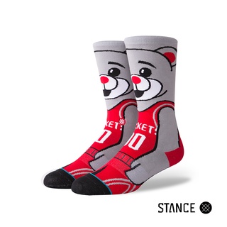 美國 STANCE CLUTCH THE BEAR 男襪 休閒襪 休士頓火箭熊設計款 M545D18CLU RED（L）