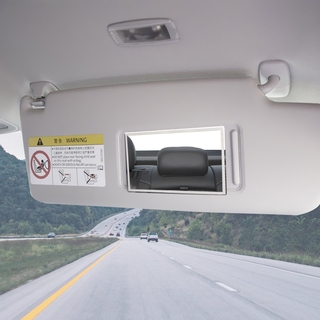 汽車內飾鏡便攜式汽車化妝鏡汽車遮陽遮陽板高清鏡通用汽車造型不銹鋼
