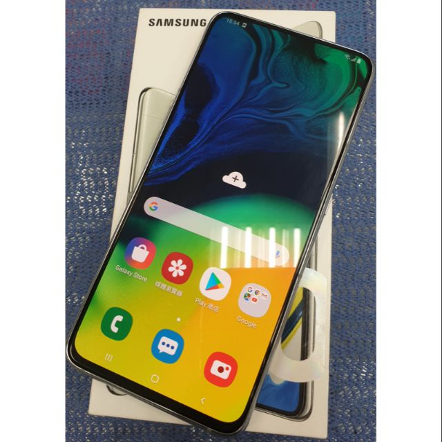 允通      三星Samsung Galaxy A80白色【保固到明年7月超漂亮】二手盒裝中古機