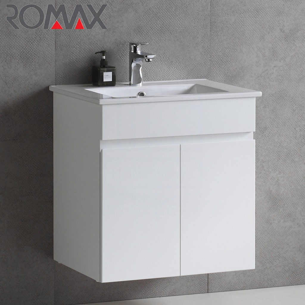 《ROMAX 羅曼史》5層環保鋼琴烤漆 60/70/80/100cm 面盆浴櫃組 TW1-60+RD60E 都會區免運費