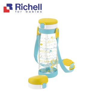Richell 利其爾｜棒棒糖兩用冷水壺組450ml(全新LC四代水杯系列 內含吸管上蓋&直飲上蓋)