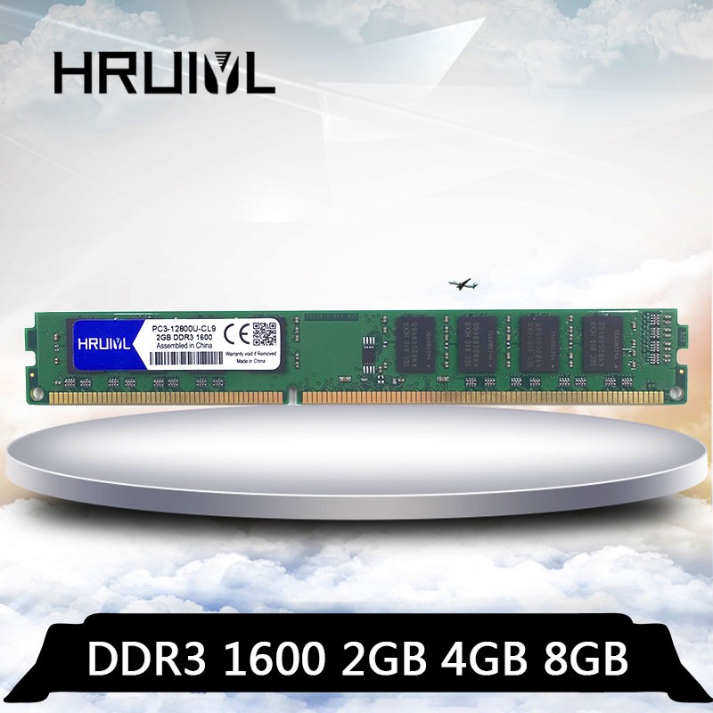 Hruiyl DDR3 1600MHZ 2GB 4GB 8GB PC內存內存內存電腦台式機內存 PC3-12800U 1