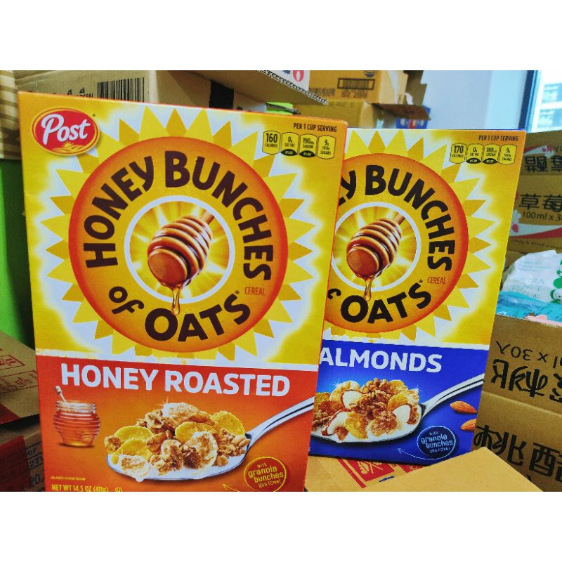 【即期出清】美國Post 蜂蜜燕麥原味/蜂蜜杏仁 早餐穀片 玉米脆片 早餐 燕麥