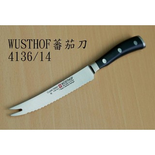 右撇子專用：WUSTHOF 4136 14 蕃茄刀 Classic Ikon 三叉牌