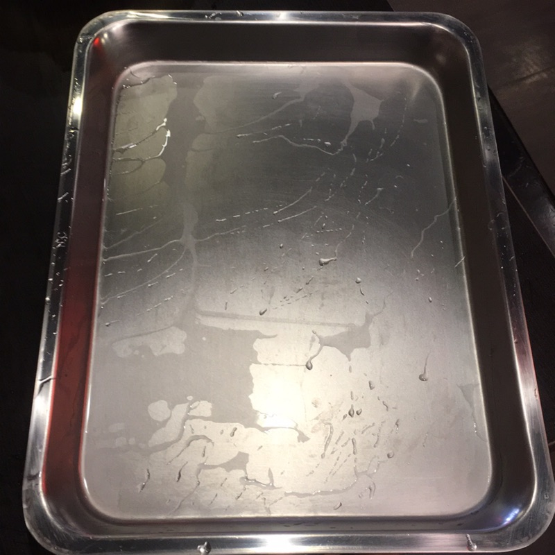 中型不鏽鋼食物調理盤（二手品）