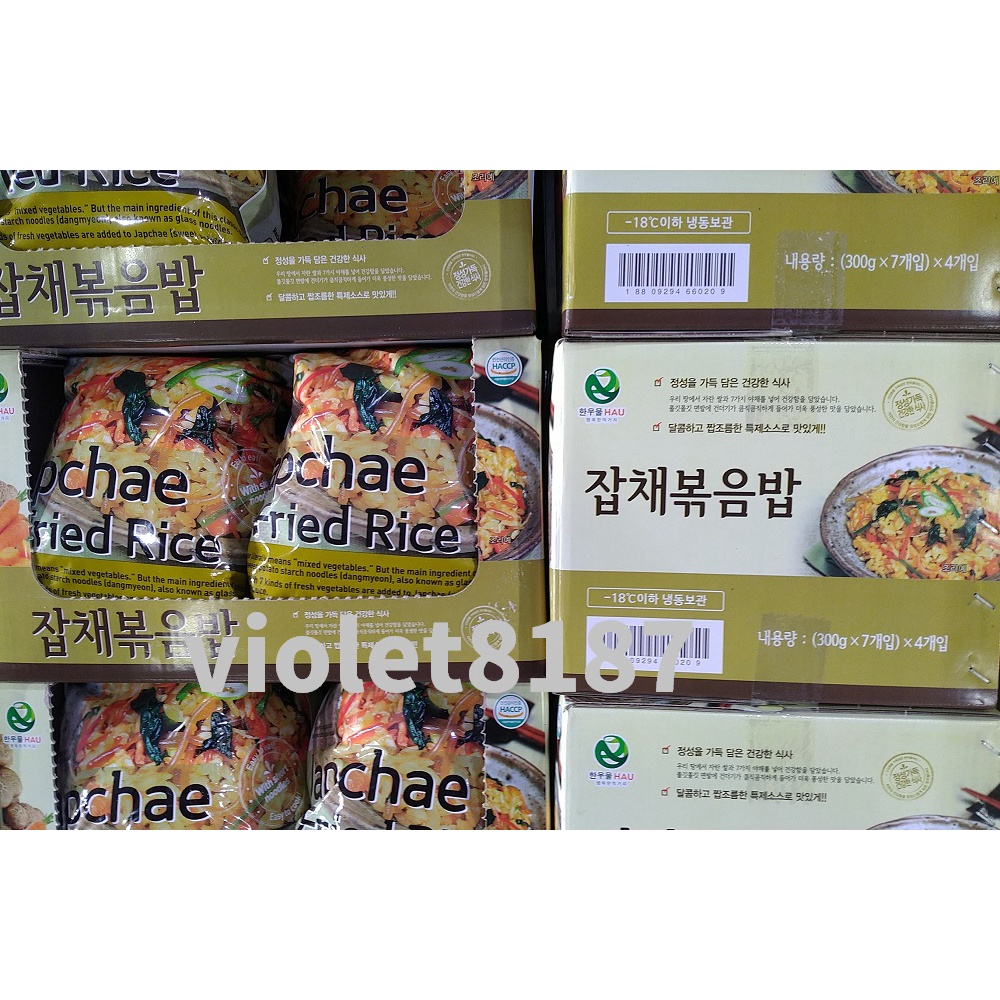 Hau 冷凍韓式雜菜粉絲拌飯 300公克 X 7包/袋[好市多代購~]免運刷卡