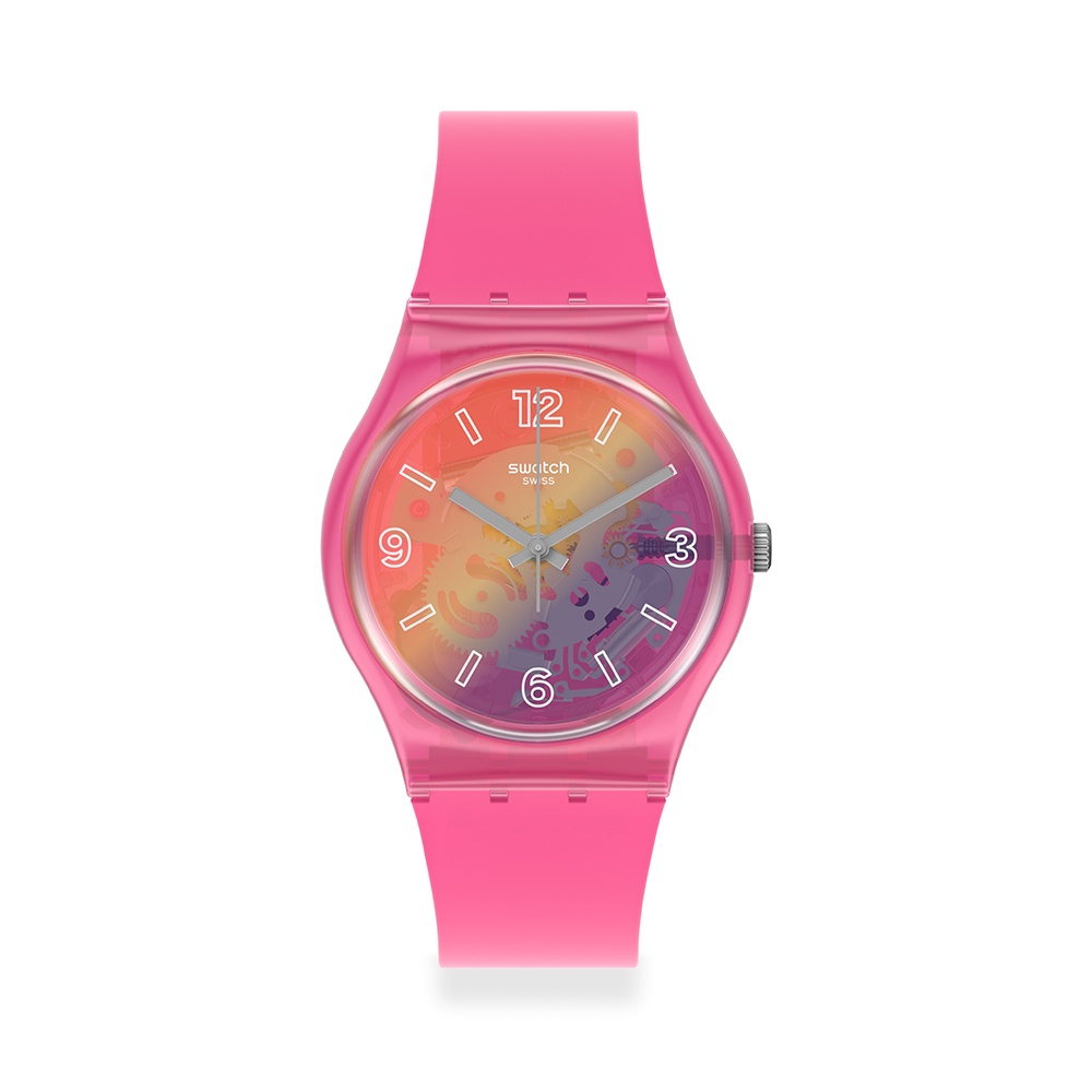 【SWATCH】Gent 原創 ORANGE DISCO FEVER 粉色狂熱(34mm) 瑞士錶 GP174 手錶