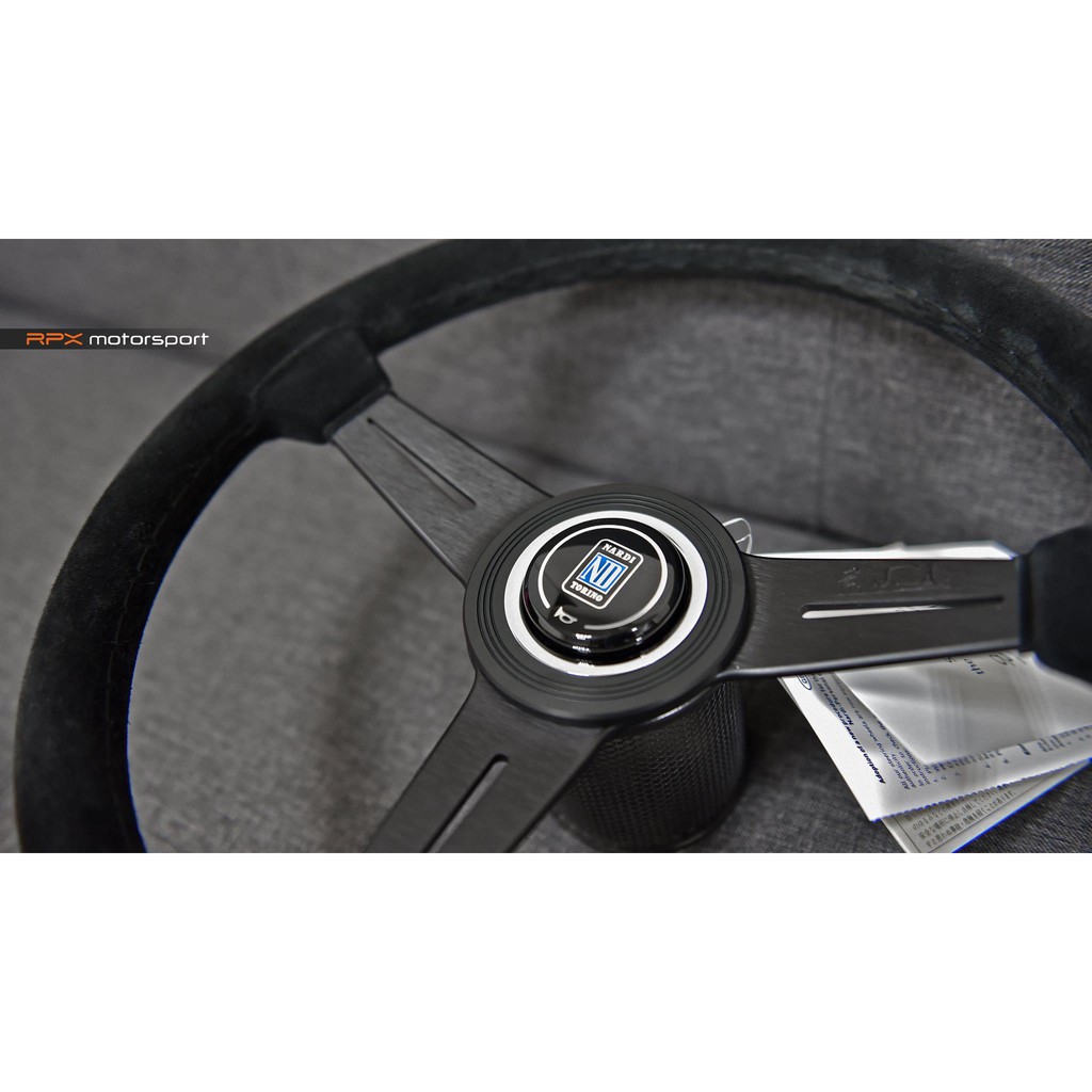 【RPX Motorsport】Nardi 總代理 N343 340mm 方向盤 經典麂皮 黑骨 黑縫線 含喇叭蓋