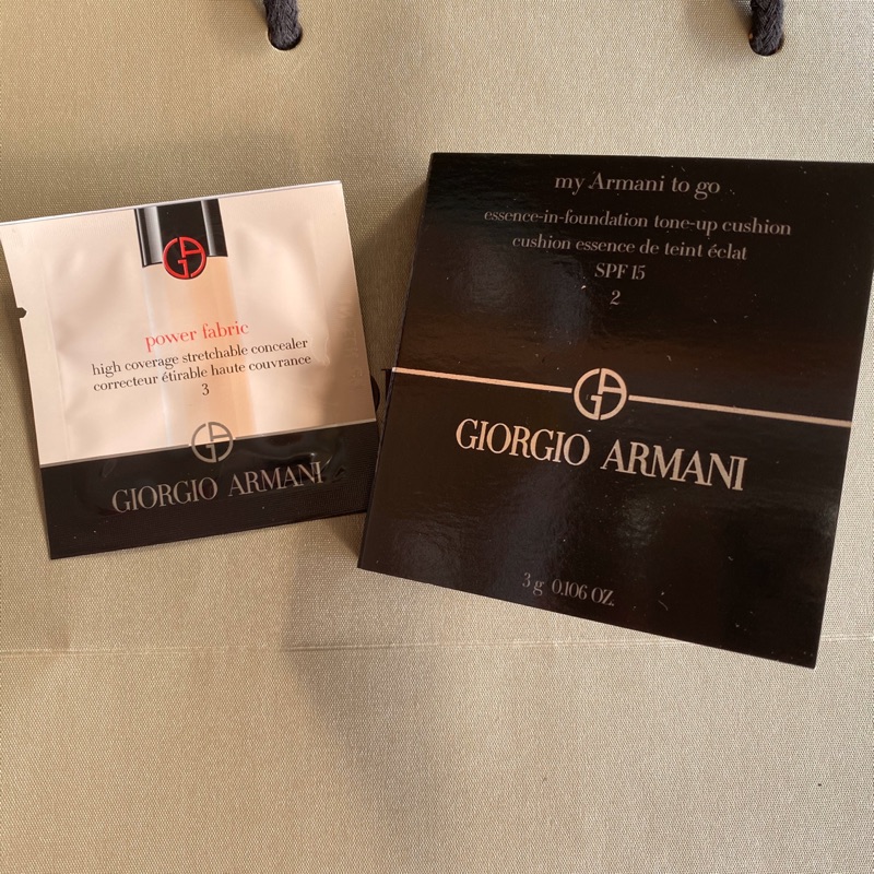 Giorgio Armani 訂製雪紡亮白精華氣墊粉餅 #2 精巧體驗版