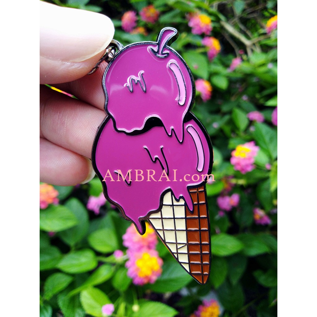 【AMBRAI.com】FORBIDDEN FRUIT 禁果 鑰匙圈 甜筒 Ice Cream Key Ring AES