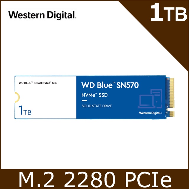 WD 藍標SN570 250GB/500GB/1TB SSD PCIe NVMe固態硬碟