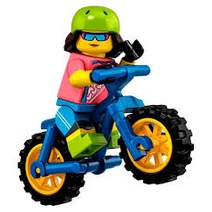 LEGO 樂高 第19代人偶包 16號 越野自行車 山地車手 71025 col19-16