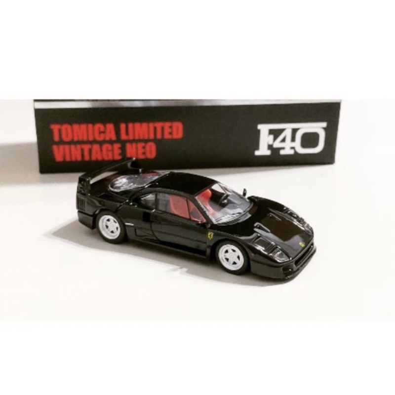 Tomytec TLV 1/64 模型車 法拉利 Ferrari F40 黑色款 前後可開