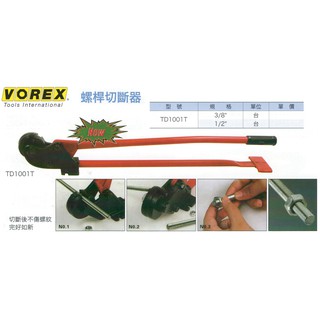 VOREX 螺桿切斷器 TD1001T 價格請來電或留言洽詢