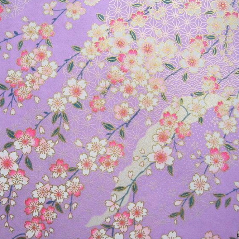 藍紫色花卉系列 6種花樣可選 日本進口千代紙友禪紙 蝦皮購物